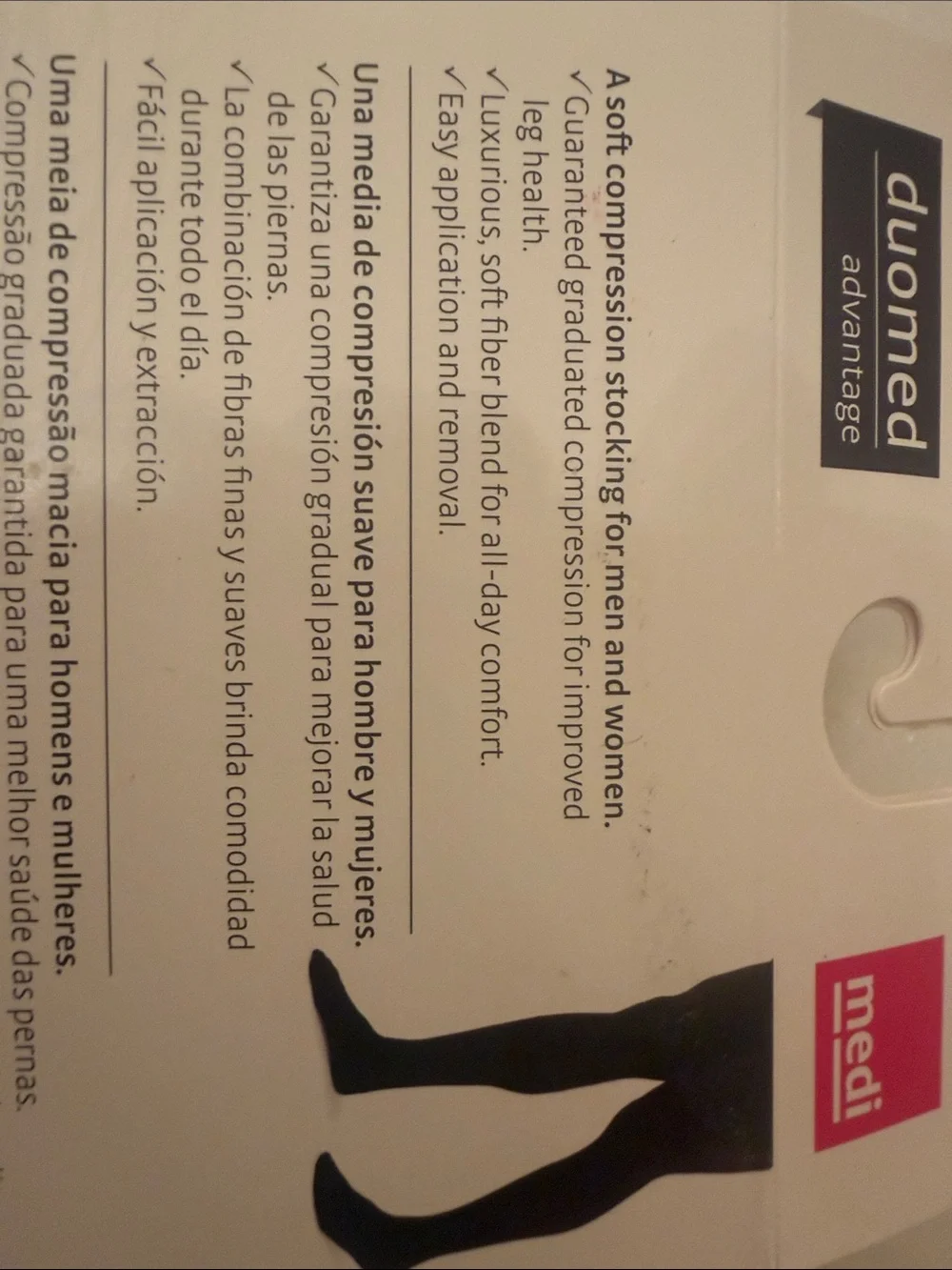 Duomed Advantage Medical Compression Pantyhose in Black - Petite Small